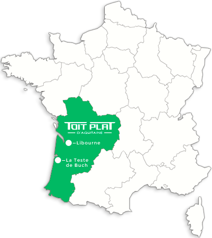 Carte de la zone d'intervention en Nouvelle-Aquitaine